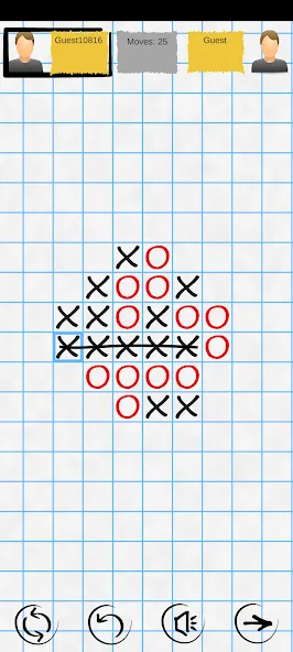 Tic Tac Toe Online: Mega XO  [МОД Много денег] Screenshot 1