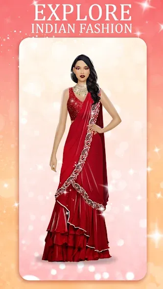 Indian Fashion Dressup Stylist  [МОД Menu] Screenshot 3