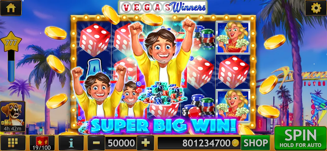 Slots of Luck: Vegas Casino (Слоты удачи)  [МОД Много монет] Screenshot 2