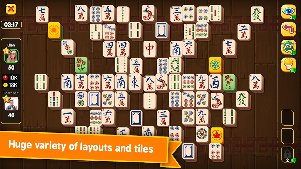 Mahjong Duels (Маджонг Дуэли)  [МОД Unlocked] Screenshot 1