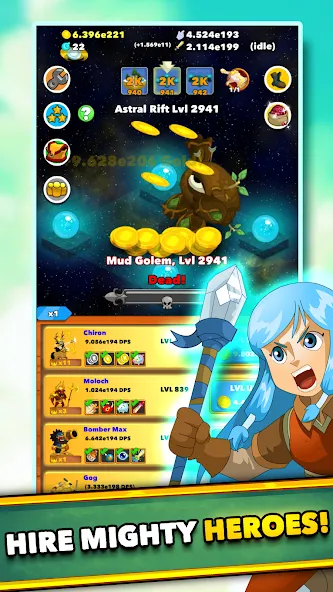 Clicker Heroes - Idle RPG (Кликер Герои)  [МОД Unlimited Money] Screenshot 4