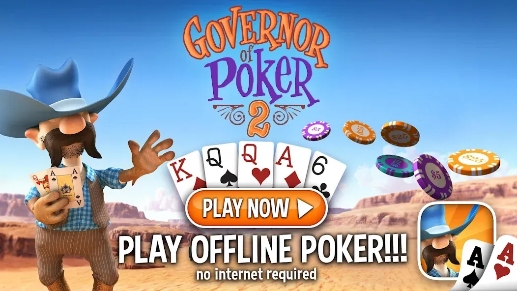 Governor of Poker 2 - Offline  [МОД Unlocked] Screenshot 1