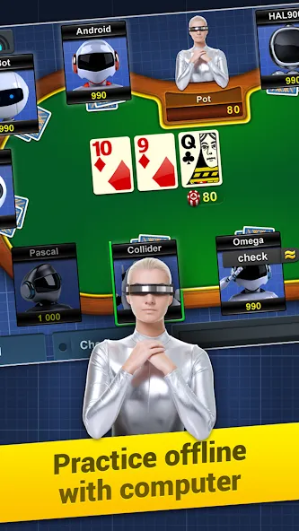 Poker Arena: texas holdem game (Покер Арена)  [МОД Unlimited Money] Screenshot 5