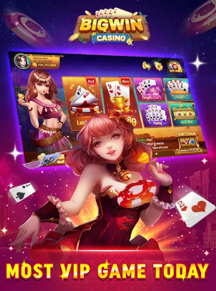 Bigwin - Slot Casino Online (Бигвин)  [МОД Бесконечные монеты] Screenshot 2