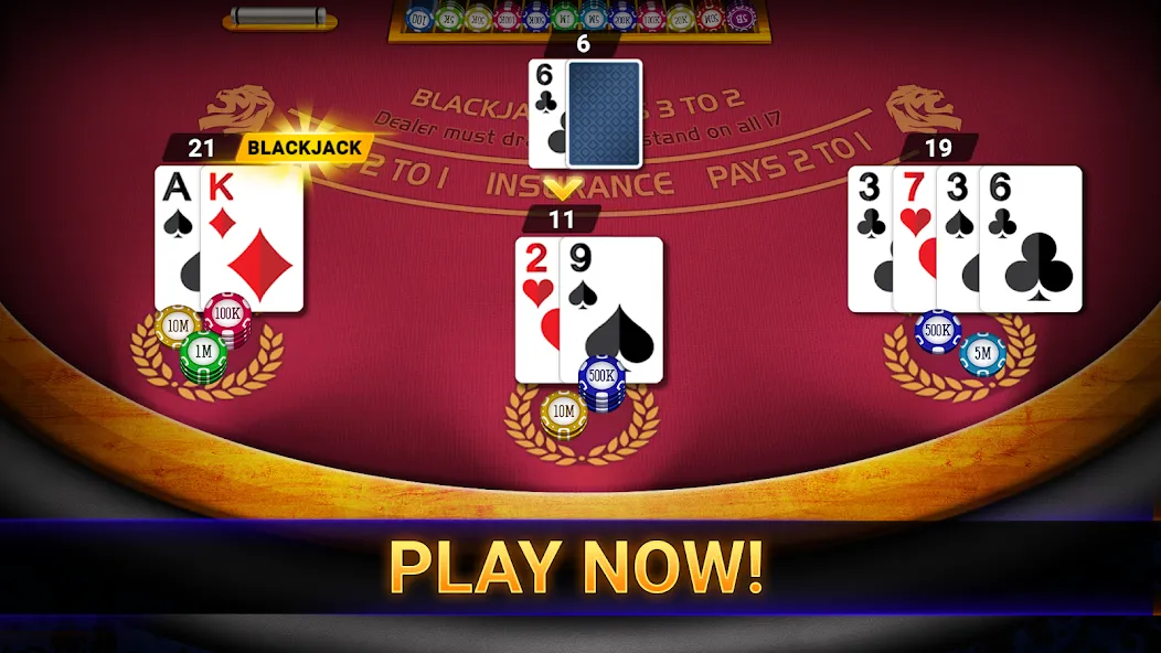 Blackjack 21: online casino (Блэкджек 21)  [МОД Unlocked] Screenshot 3