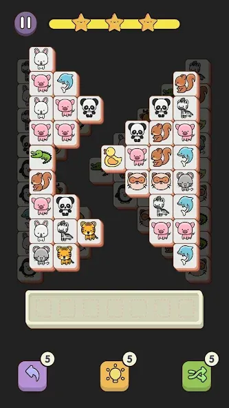 Match 3 Animal - Zen Puzzle (Матч 3 Животное)  [МОД Много монет] Screenshot 1