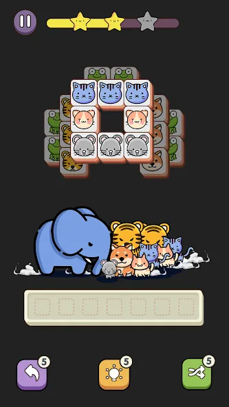 Match 3 Animal - Zen Puzzle (Матч 3 Животное)  [МОД Много монет] Screenshot 4