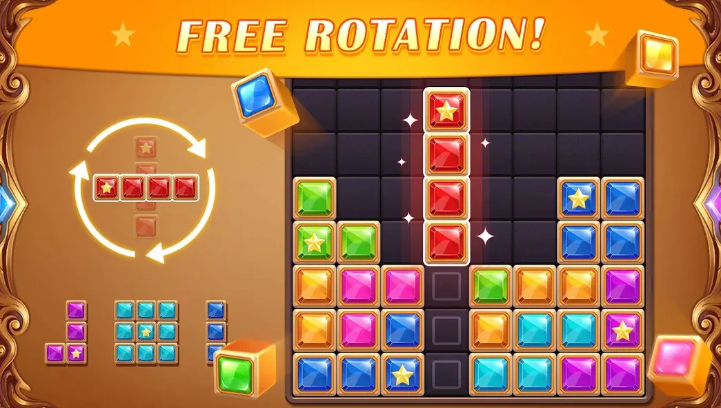 Block Puzzle: Diamond Star  [МОД Menu] Screenshot 2