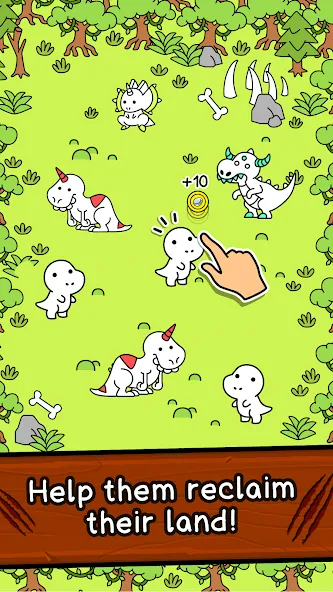 Dino Evolution: Dinosaur Game (Дино Эволюшн)  [МОД Много монет] Screenshot 2