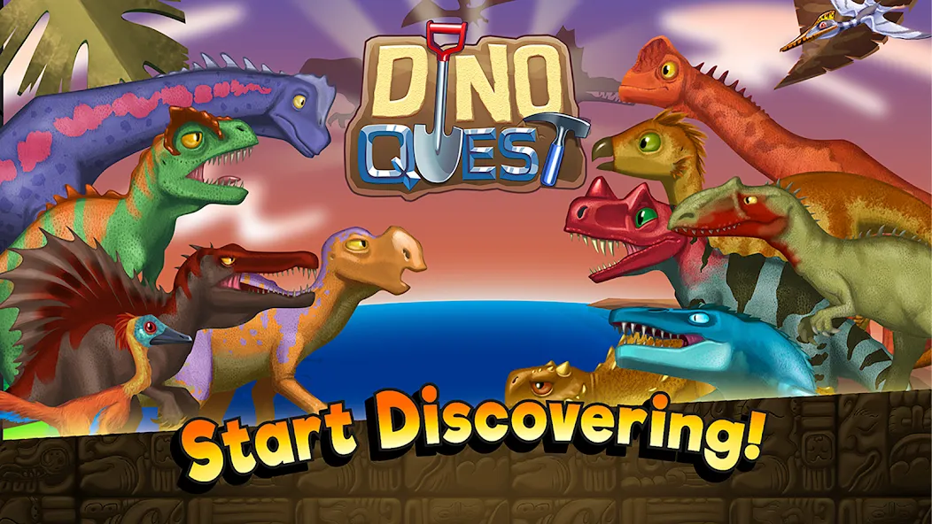 Dino Quest: Dig Dinosaur Game (Дино Квест)  [МОД Бесконечные монеты] Screenshot 5