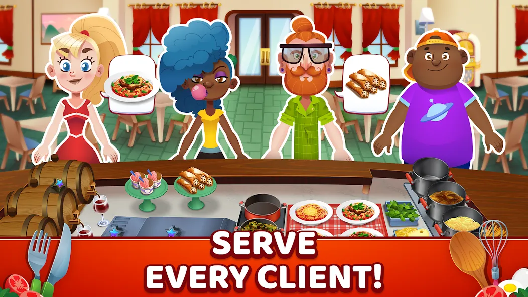 My Pasta Shop: Cooking Game (Мой Паста Шоп)  [МОД Unlimited Money] Screenshot 2