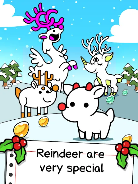 Reindeer Evolution: Idle Game (Рейндир Эволюция)  [МОД Unlocked] Screenshot 5