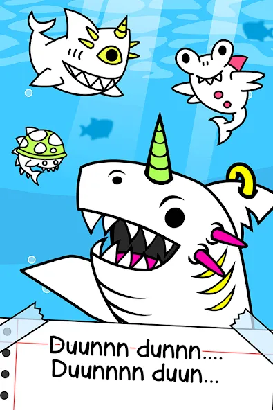 Shark Evolution: Idle Game (Шарк Эволюшн)  [МОД Много денег] Screenshot 1