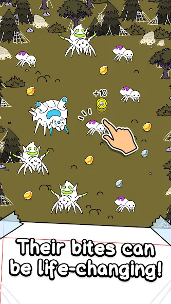 Spider Evolution: Idle Game (Спайдер Эволюшн)  [МОД Много монет] Screenshot 2