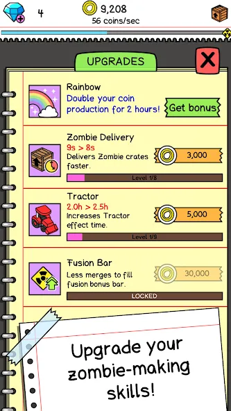 Zombie Evolution: Idle Game (Зомби Эволюция)  [МОД Бесконечные монеты] Screenshot 4