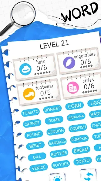 Word Sort: Association Connect (Соннект Колорс)  [МОД Unlocked] Screenshot 1