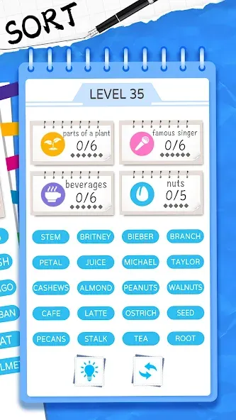 Word Sort: Association Connect (Соннект Колорс)  [МОД Unlocked] Screenshot 2