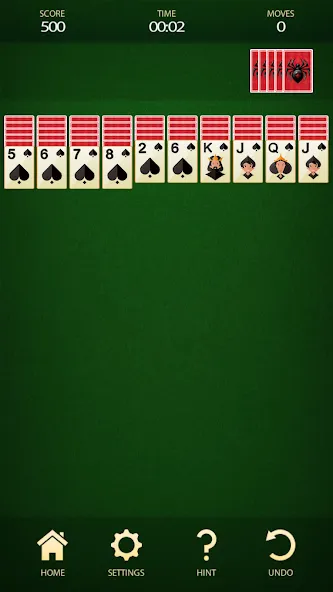 Spider Solitaire: Card Game (Спайдер Солитер)  [МОД Unlimited Money] Screenshot 1