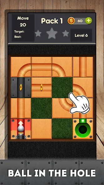 Rolling ball - slide puzzle  [МОД Все открыто] Screenshot 3