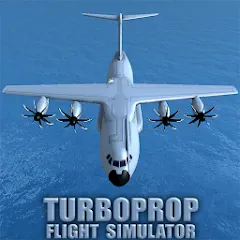 Взлом Turboprop Flight Simulator (Турбовинтовой симулятор полета 3D)  [МОД Mega Pack] - стабильная версия apk на Андроид