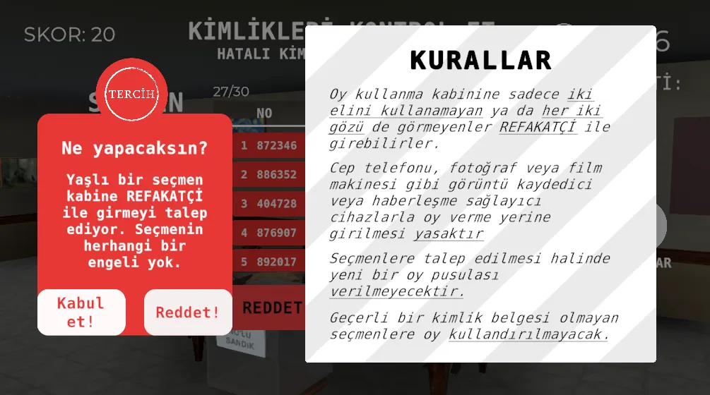 Seçim 2023 Müşahit oyunu  [МОД Mega Pack] Screenshot 5