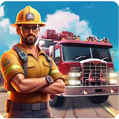 Скачать взломанную Real Firefighter 3D Simulator (Реальный Пожарник 3D Симулятор)  [МОД Unlimited Money] - стабильная версия apk на Андроид