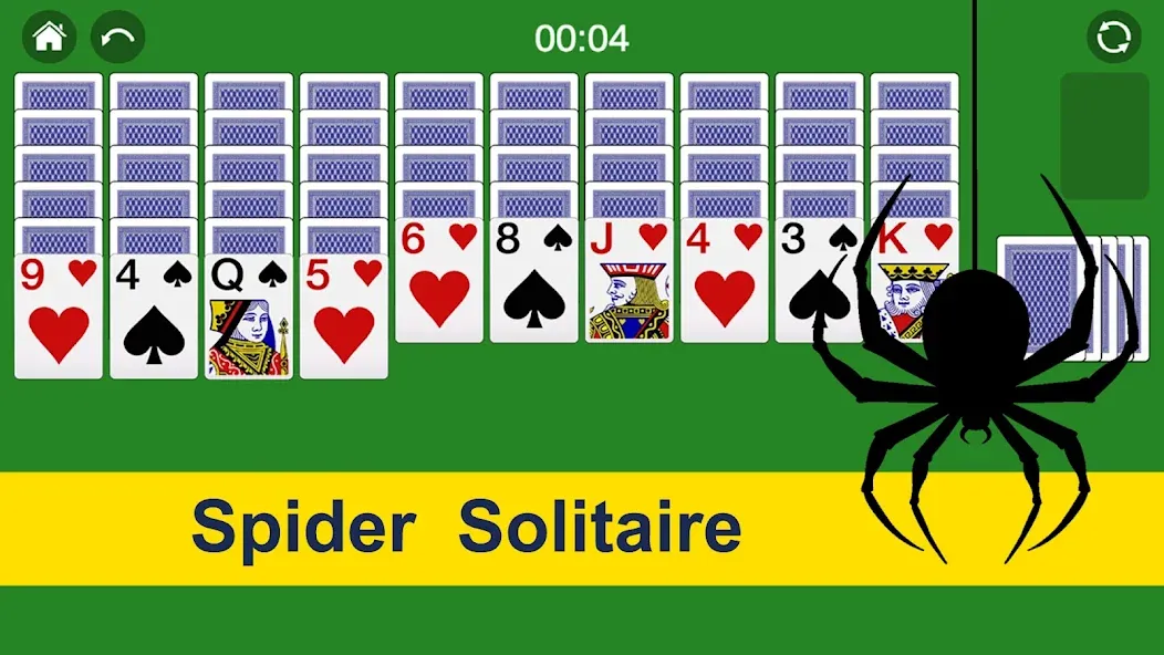 Spider Solitaire Card Game Fun  [МОД Много денег] Screenshot 1