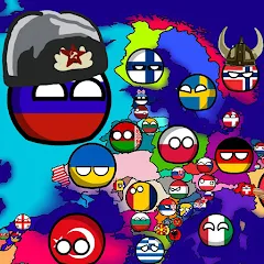 Скачать взлом Countryballs: World War Simula (Кантриболс)  [МОД Все открыто] - последняя версия apk на Андроид