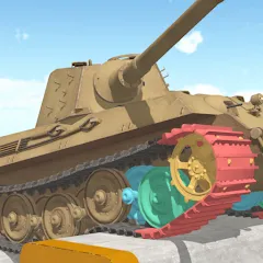 Скачать взломанную Tank Physics Mobile Vol.3  [МОД Много монет] - полная версия apk на Андроид