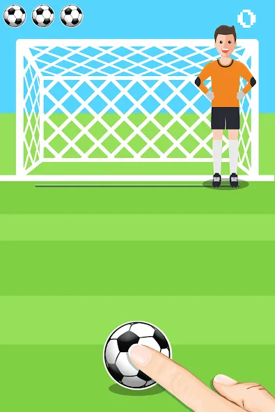 Penalty Shootout Game Offline (Пенальти игра без подключения к интернету)  [МОД Много монет] Screenshot 1