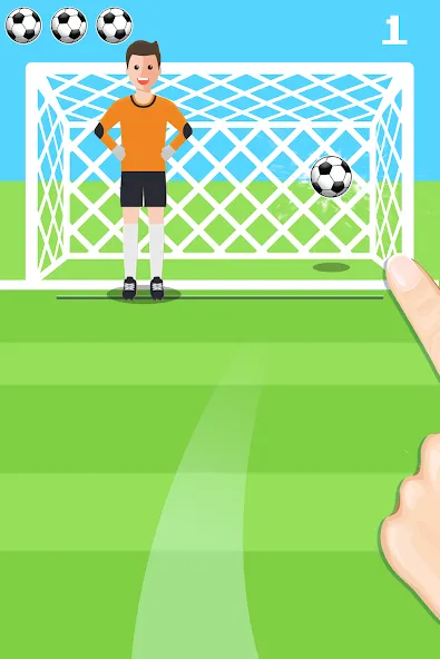 Penalty Shootout Game Offline (Пенальти игра без подключения к интернету)  [МОД Много монет] Screenshot 3