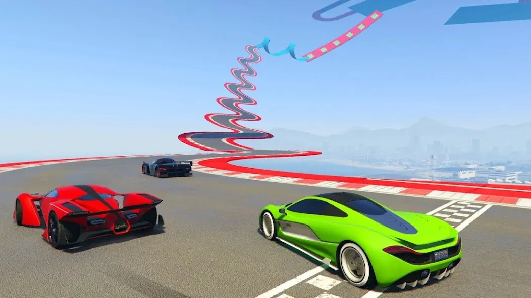 Mega Ramp Car Offline Games  [МОД Menu] Screenshot 3