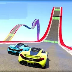 Скачать взлом Mega Ramp Car Offline Games  [МОД Menu] - полная версия apk на Андроид