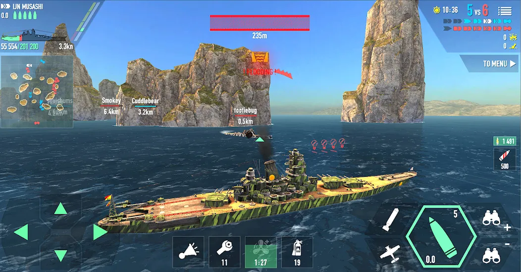 Battle of Warships: Online (Баттл оф Уоршипс)  [МОД Mega Pack] Screenshot 4