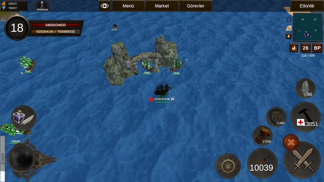 Naval Battle Online (Навальное Сражение Онлайн)  [МОД Бесконечные монеты] Screenshot 1