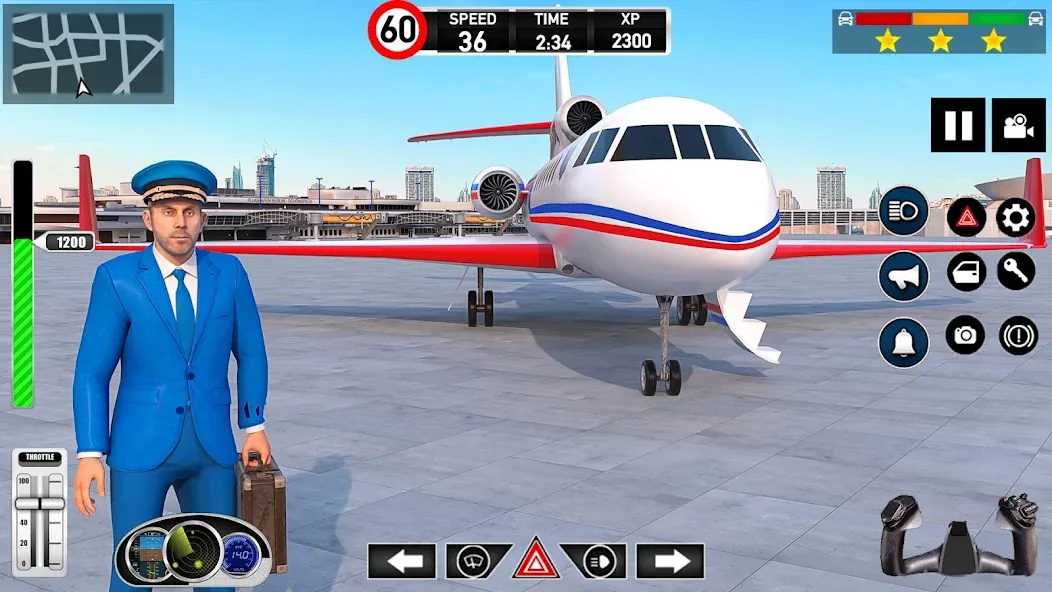 Plane Pilot Flight Simulator (Плейн Пилот Флайт Симулятор)  [МОД Unlimited Money] Screenshot 3