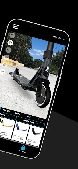 Scooter 3D custom builder (Скутер 3D настраиваемый конструктор)  [МОД Меню] Screenshot 2