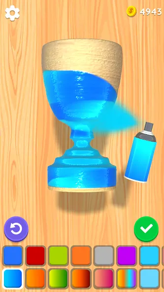 Wood Turning 3D - Carving Game  [МОД Unlimited Money] Screenshot 4