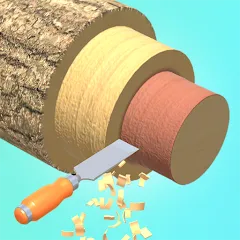 Взломанная Wood Turning 3D - Carving Game  [МОД Unlimited Money] - последняя версия apk на Андроид