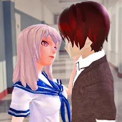 Скачать взлом Anime High School Love Story  [МОД Меню] - последняя версия apk на Андроид