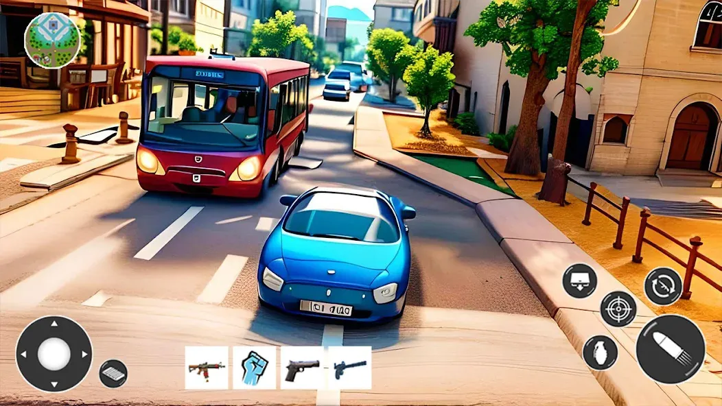 Gangster Car Theft Games (Гангстерская автомобильная война игр)  [МОД Все открыто] Screenshot 1