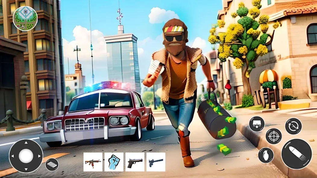 Gangster Car Theft Games (Гангстерская автомобильная война игр)  [МОД Все открыто] Screenshot 3