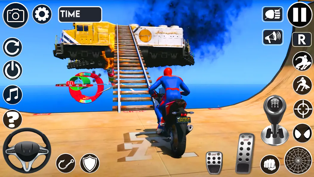 Superhero Tricky Bike Stunt (упергерой Трики Байк Стант)  [МОД Mega Pack] Screenshot 2