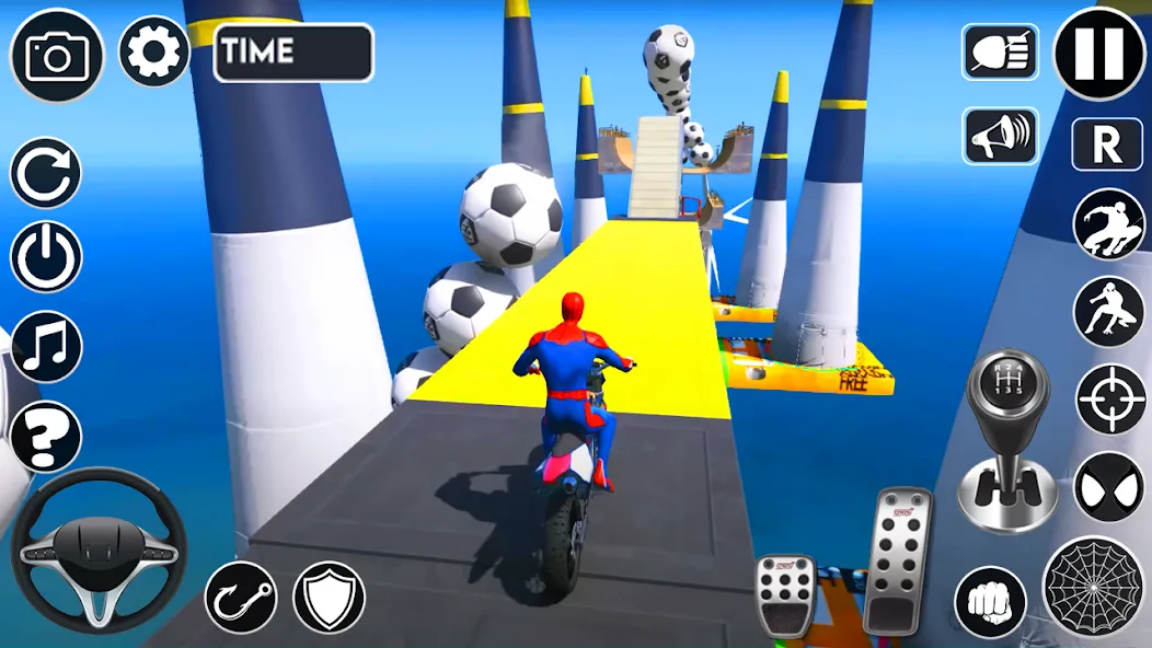 Superhero Tricky Bike Stunt (упергерой Трики Байк Стант)  [МОД Mega Pack] Screenshot 5