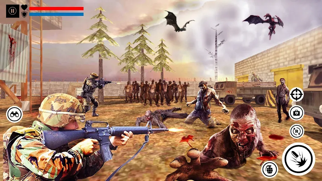 Sniper Zombie Shooting (Зомби стреляющая оффлайн игра)  [МОД Unlocked] Screenshot 3