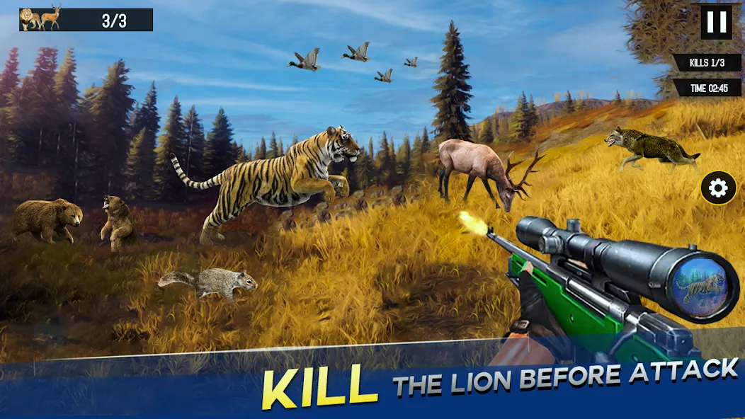 Sniper Animal Deer Hunter Game (Снайперские игры на животных)  [МОД Unlimited Money] Screenshot 3