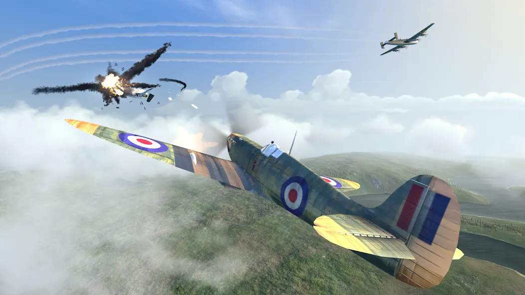 Warplanes: WW2 Dogfight (Варплейнс)  [МОД Mega Pack] Screenshot 1