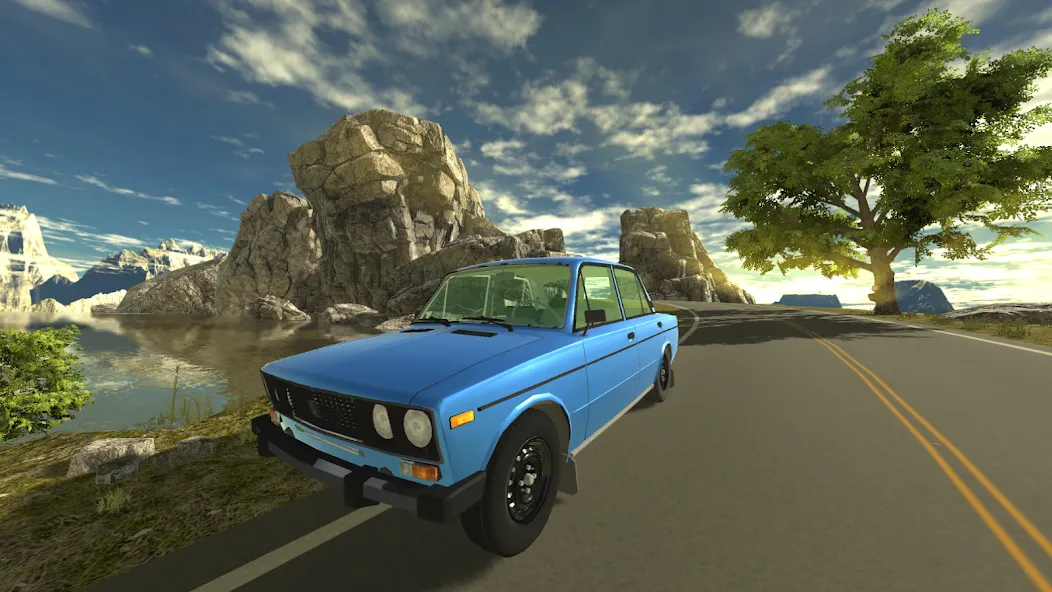 Russian Car Lada 3D  [МОД Бесконечные деньги] Screenshot 1