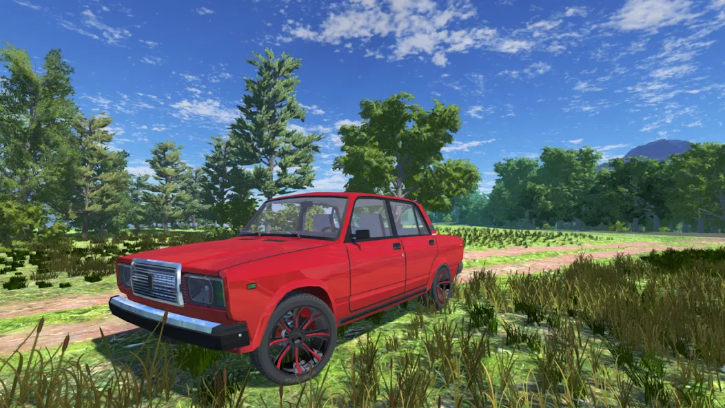 Russian Car Lada 3D  [МОД Бесконечные деньги] Screenshot 2