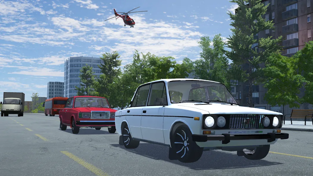 Russian Car Lada 3D  [МОД Бесконечные деньги] Screenshot 3